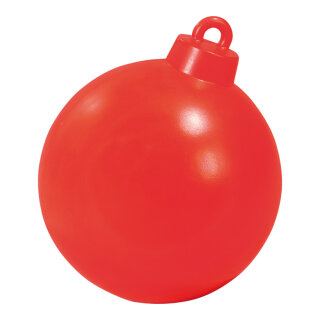 Weihnachtskugel - Auenleuchte, Kabellnge 2,50m, Kunststoff, inkl. Energiesparlampe 9W E27, IP43, Wetter-und UV bestndig,  33cm,  rot