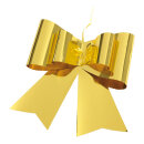 Ziehschleife Metallfolie     Groesse: 30cm    Farbe: gold