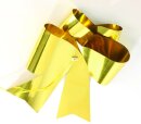 Ziehschleife Metallfolie     Groesse: 30cm    Farbe: gold