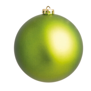 Weihnachtskugel, hellgrün matt      Groesse:Ø 14cm   Info: SCHWER ENTFLAMMBAR
