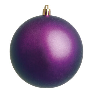 Weihnachtskugeln, violett matt      Groesse:Ø 6cm, 12 Stk./Blister   Info: SCHWER ENTFLAMMBAR