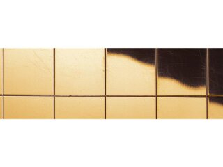 Wanddekorplatte SELBSTKLEBEND MS Gold 20x20 flex. Classic qm: 0,96  Abmessung [mm]: 980x980x1,2 Wandpaneel-Blickfang  in mehreren Ausfhrungen - Wandtapete