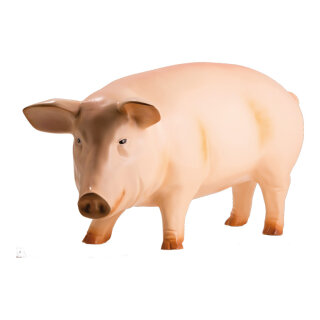 Schwein,  Größe: 90x40cm, Farbe: beige   #