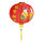 Lantern with children and chinese font, artificial silk     Size: Ø 60cm    Color: red/gold