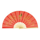 Fan Chinese motifs, synthetic, wood     Size: 62x33cm...