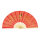 Fan Chinese motifs, synthetic, wood     Size: 62x33cm    Color: red/gold