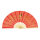 Fan Chinese motifs, synthetic, wood     Size: 62x33cm    Color: red/gold