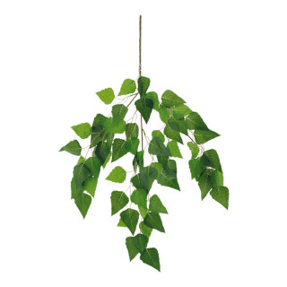 Birkenblattzweig mit 63 Blättern, Kunstseide Größe:70x45cm Farbe: grün    #