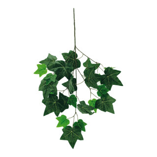 Efeuzweig mit 25 Blättern, Kunstseide Abmessung: 70x40cm Farbe: grün