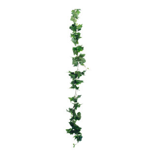 Efeugirlande mit 170 Blättern, Kunstseide     Groesse: Ø 15cm, 200cm    Farbe: grün