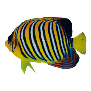 Tropical fish printed double-sided, wood, with hanger     Size: 20x12cm    Color: multicoloured