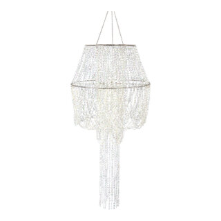 Chandelier  - Material: plastic - Color: clear/silver - Size: 40x80cm