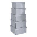 Boxes 5pcs./set - Material: square nested cardboard -...