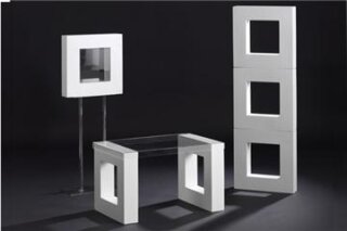 Acrylbox fr Displayksten Look 24,5x24,5 cm transparent