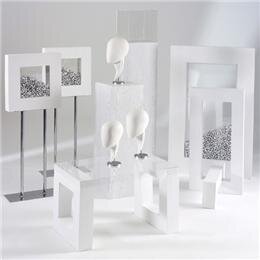 Acrylbox fr Displayksten Look 24,5x24,5 cm transparent