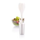 Tulip Salatbesteck Set, Farbe: weiß, silber