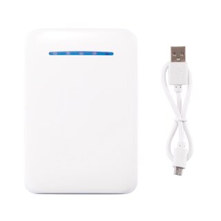 Powerbank, Farbe: wei, blau, 10.000 mAh