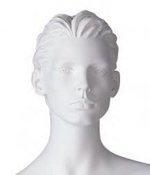 Mannequin Betty  skulpturierte Haare ohne Make-up (alte Art.Nr.110 1159 XXXX 1104)