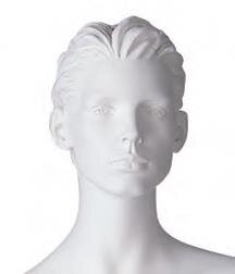 Mannequin Betty  skulpturierte Haare ohne Make-up