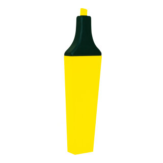 Textmarker Styropor     Groesse: 120x32cm    Farbe: gelb/schwarz