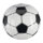 Fußball aufblasbar, Plastik     Groesse: Ø 40cm    Farbe: schwarz/weiß