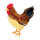 Hen standing  - Material: styrofoam with feather - Color: brown - Size:  X 15cm