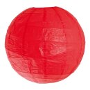 Paper lantern  - Material: irregular ripped paper - Color: red - Size: Ø 60cm