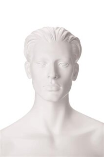 Mannequin Nik skulpturierte Haare ohne Make-up, weiß (alte Art.Nr.110126695XX1104)