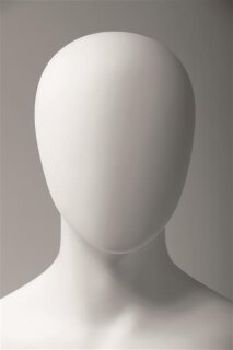 Mannequin Abstract Metro Dame weiß/grau matt, mit abstraktem Kopf (alte Art.Nr. 110 1169 25XX 1104)