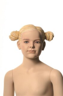 Q-Kids Alice und Floyd 6 Jahre skulpturierte Haare mit Make-up