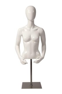 Ringo Torso  / Dame und Herr / weiß oder schwarz hochglänzend, Höhe: 53,5 cm