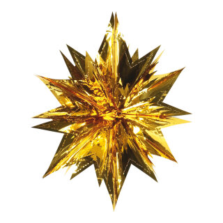 Stern faltbar, Metallfolie Abmessung: Ø 60cm Farbe: gold