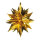 Star foldable  - Material: metal foil - Color: gold - Size: Ø 60cm