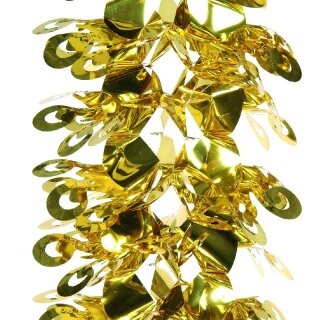 Bogenausziehgirlande Metallfolie Abmessung:  20cm, 270cm Farbe: gold