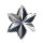 Pointed cut star  - Material: metal foil - Color: silver - Size: Ø 40cm