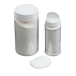 Glitter in shaker can 250g/can - Material: plastic - Color: white - Size: