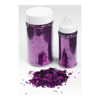 Glimmer in Streudose 110g /Dose, grob, Kunststoff     Groesse:    Farbe:violett