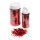 Coarse glitter in shaker can 110g/can - Material: plastic - Color: red - Size: