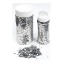Coarse glitter in shaker can 250g/can - Material: plastic...