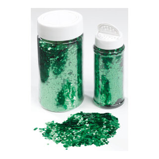 Glimmer in Streudose 250g/Dose, grob, Kunststoff     Groesse:     Farbe: grün
