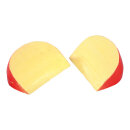 Cheese triangles 2pcs./bag, plastic 8x11cm Color: yellow/red