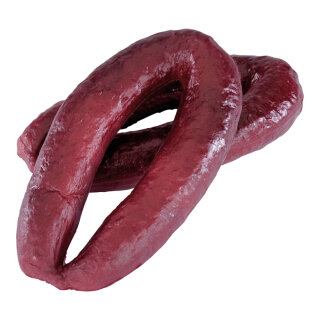 Sausage rings 2pcs./bag, plastic     Size: Ø 4cm, 10x18cm    Color: red