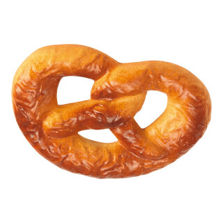 Brezel Kunststoff     Groesse: 20x30cm    Farbe: braun