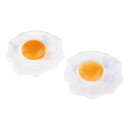 Fried eggs 2pcs./bag, plastic Ø 10cm Color: white/yellow