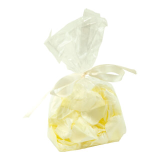 Rose petals 120pcs./bag - Material: artificial silk - Color: white - Size: Ø 6cm