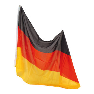Flag  - Material: artificial silk with eyelets - Color: Germany - Size: 90x150cm