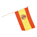 Flag on wooden pole  - Material: artificial silk - Color:...