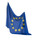 Flag artificial silk, with eyelets 90x150cm Color: Europe
