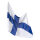 Flag  - Material: artificial silk with eyelets - Color: Finland - Size: 90x150cm