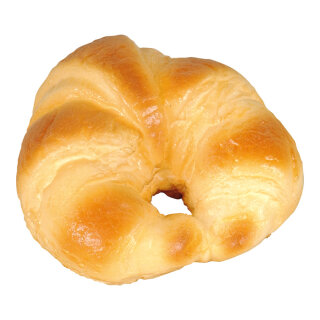 Croissant Schaumstoff     Groesse: Ø 12cm - Farbe: braun/beige #